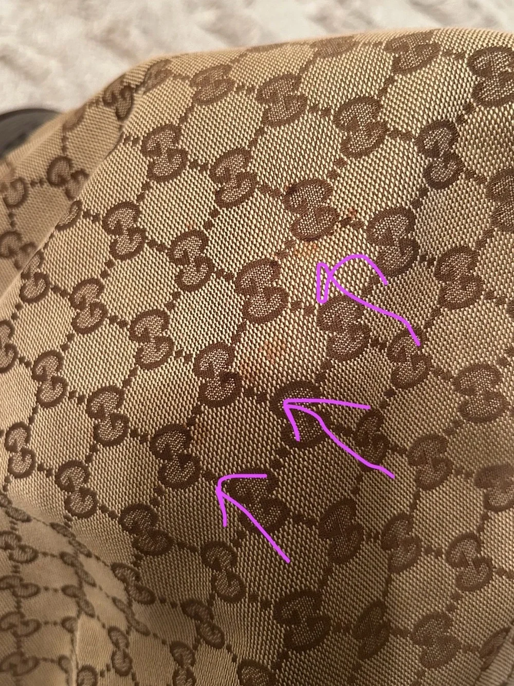 Gucci GG canvas jockey large hobo bag
